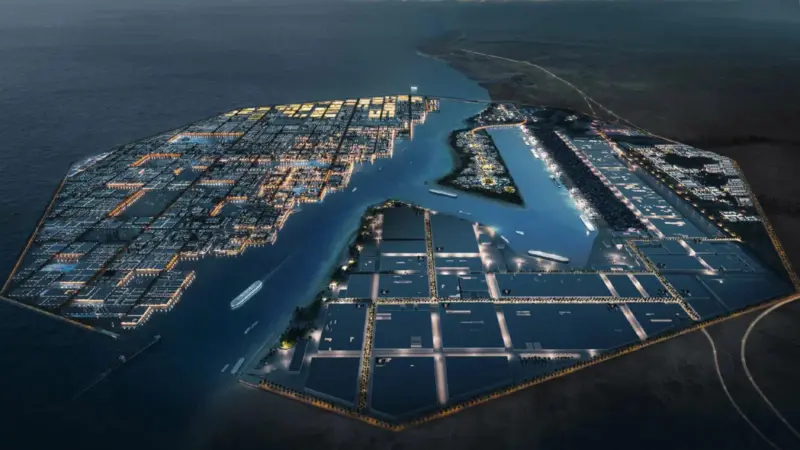 Saudi Arabia Pushes Boundaries with Oxagon: A Floating Port City Fourteen Times the Size of Central Park